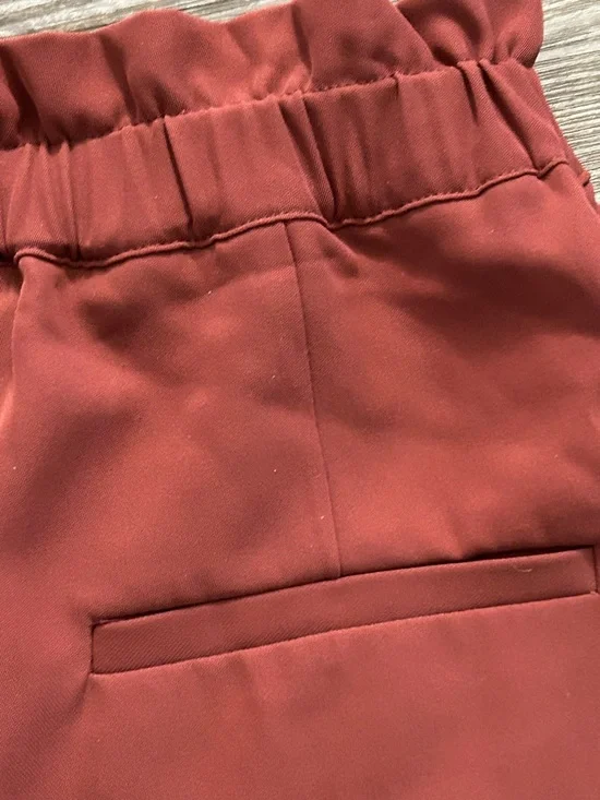 Dynamite Wide Leg Drawstring Pants in Rust - Picture 6 of 7